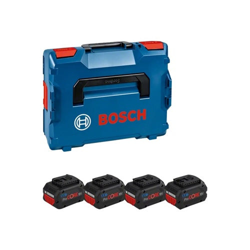 Bosch ProCore 18V 5.5Ah Professional battery, 4 pieces, L-Boox, AMPShare Alliance, blue/black