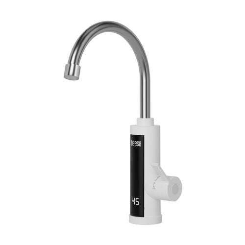 White LCD Kitchen Instant Electric Water Heater 3500W with Swivel Spout