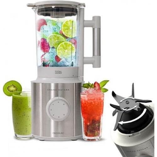 Blender Cecotec Grand Katana 2700MAX Total Destroy (nerjaveče jeklo/bela, 2700 W, 1,8 litra)
