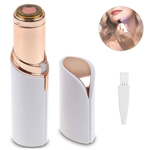 Cordless hair removal epilator with LED light