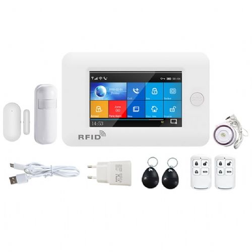 Wireless WIFI GSM/GPRS alarm system with LCD 106 4G