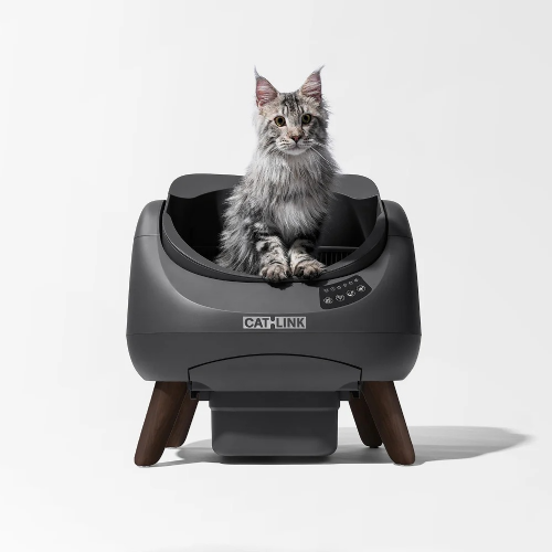 Catlink Open X small animal toilet, self-cleaning, open design, triple deodorization, app control, quiet operation