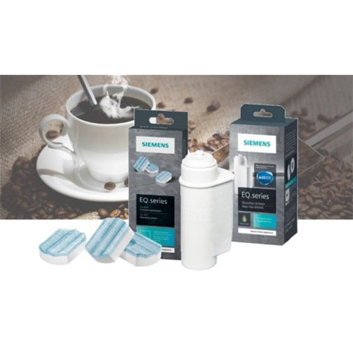 Siemens EQ cleaning tablets care set TZ8004A, with water filter
