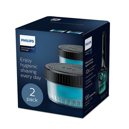 Philips Quick Clean Pod Cleaner, 2 pieces (2 x 160 ml, for cleaning station)
