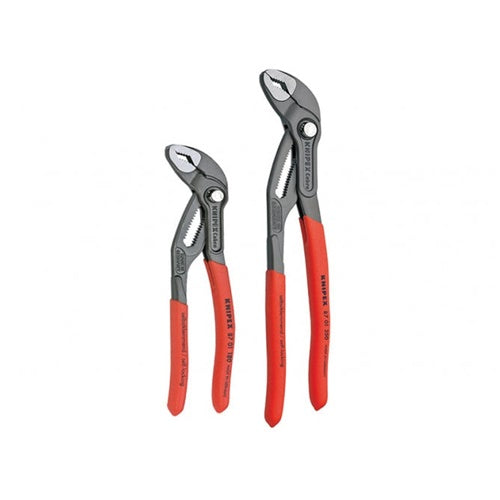Knipex 003120V01 water pump pliers set, 2-piece, red/black (00 31 20 V01)