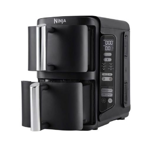 Ninja SL300EU DoubleStack Air Fryer, 2 drawers, total capacity 7.6 l, 2470 W, 6 programs, black