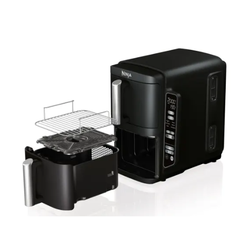 Cvrtnik Ninja Double Stack SL300EU, 2470 W, 2 košari za 3,8 l, črn