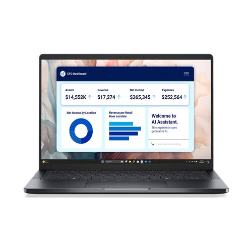 Prenosnik Dell Pro 14 Premium PA14250 Intel Ultra 7-266V/16GB/SSD 512GB NVMe/35,56 cm (14") FHD+/FPR BK/Win11Pro, siva