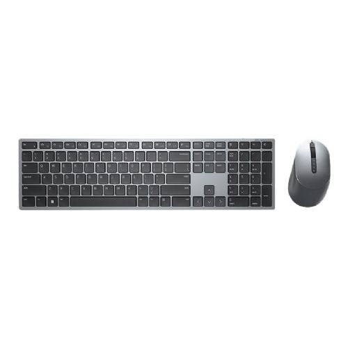 DELL brezžična tipkovnica in miška KM7321W - Titanium Grey