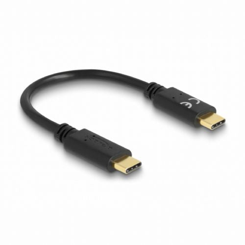 Delock Cable USB C-C 15cm 100W 5A E-Marker black 85356