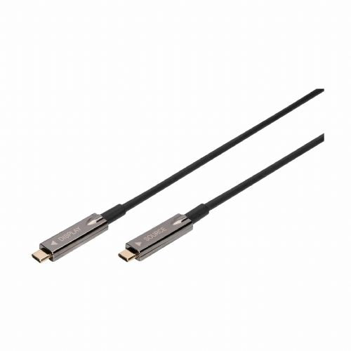 Digitus USB 3.1 C-C 4K 60Hz AOC cable 20m hybrid black AK-330160-200-S