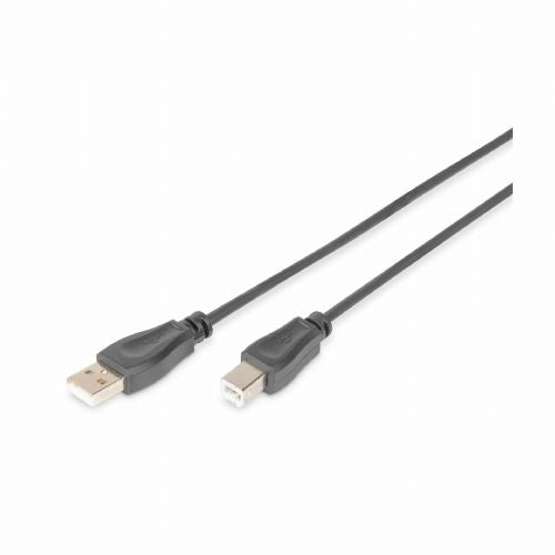 Digitus USB A-B cable 1.8m black double shielded