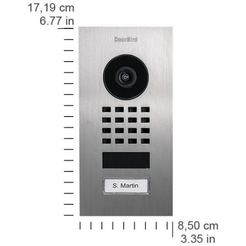 DoorBird D1101V IP video domofonska postaja za podometno montažo iz nerjavečega jekla V2A