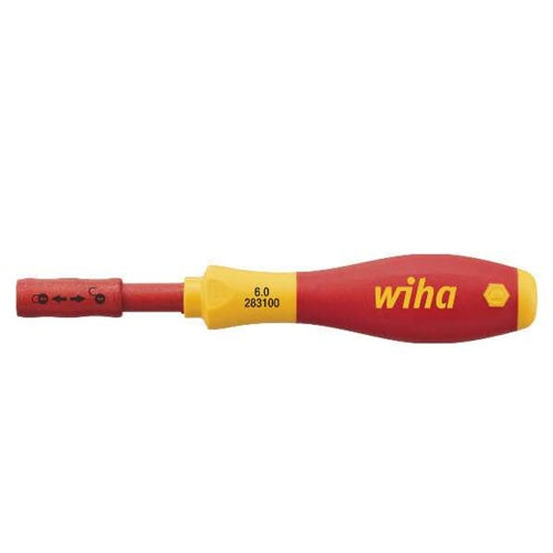 Wiha SoftFinish electric slimVario screwdriver bit holder (red/yellow, for 6 mm slimBits)