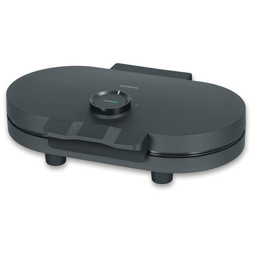 Piastra per waffle doppia Maker Severin Black Line WA2118 (nera, 1200 W)
