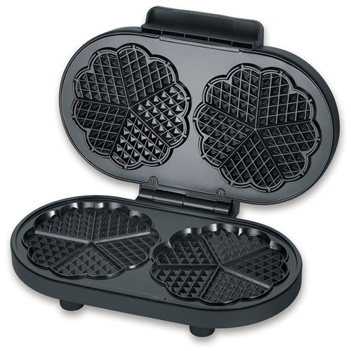 Piastra per waffle doppia Maker Severin Black Line WA2118 (nera, 1200 W)