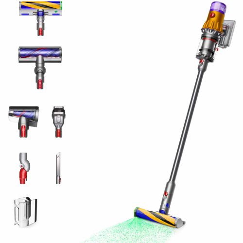 Dyson V12 Detect Slim Absolute Staubsauger nikelj rumena