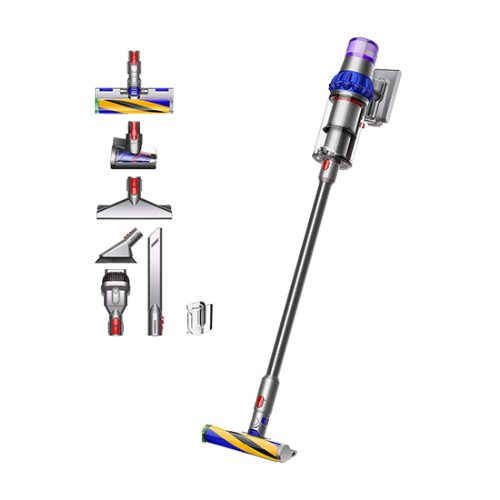 Pokončni sesalnik Dyson V15 Detect Fluffy, moder + nikelj, EU