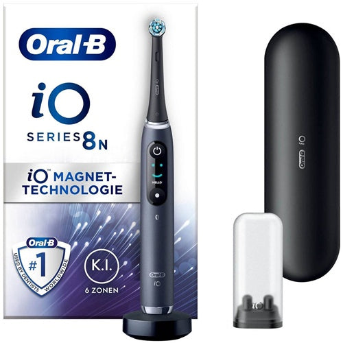 Električna zobna ščetka Oral-B iO Serija 8 Limited Edition, 6 programov, do 14 dni delovanja, Bluetooth, čas polnjenja 3 ure, črna