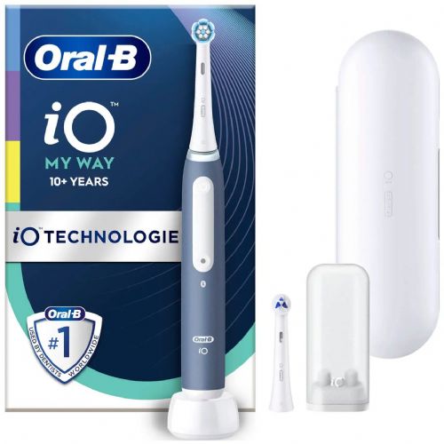 Električna zobna ščetka Oral-B Oral-B iO My Way, 4 načini, Bluetooth, etui, modra