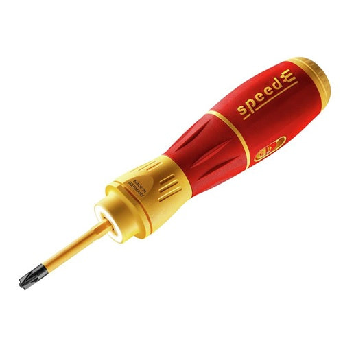 Wiha speedE II electric screwdriver (red/yellow, 2x rechargeable batteries, in L-Boxx mini)