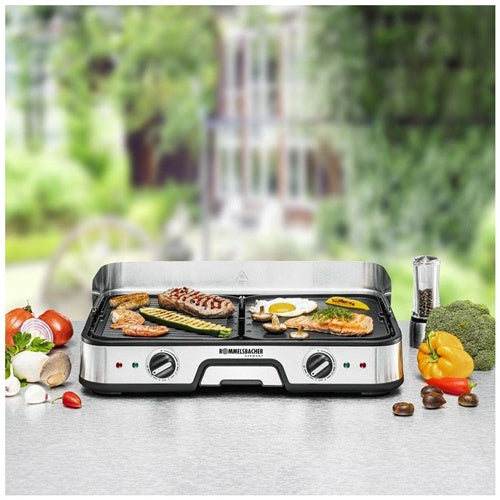 Rommelsbacher BBQ 2025 Elektrogrill (schwarz/Edelstahl, 2000 W)