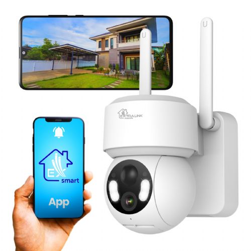 Zunanja kamera Extralink Smart Life SolarEye Pro, brezžično, 2.5K, Wifi, 5200 mAh baterija, IP65