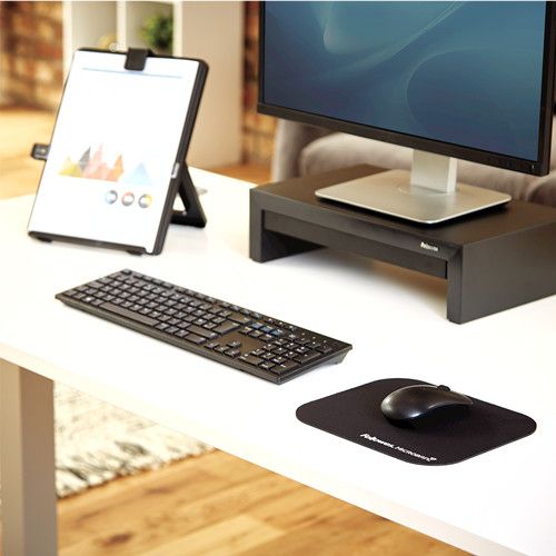 Podloga za miško Fellowes Microban 19,20 x 22,60 cm črna