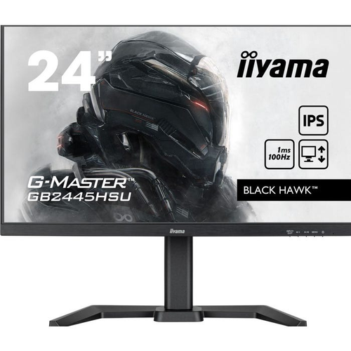 Gaming monitor Iiyama G-Master GB2445HSU-B1, 60,96cm (24"), 16:9, FHD, 250cd/m2, 100 Hz, IPS,HDMI, DP, črna