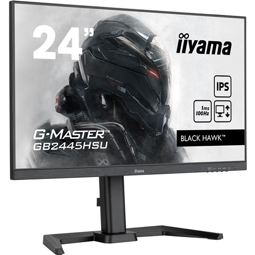 Gaming monitor Iiyama G-Master GB2445HSU-B1, 60,96cm (24"), 16:9, FHD, 250cd/m2, 100 Hz, IPS,HDMI, DP, črna