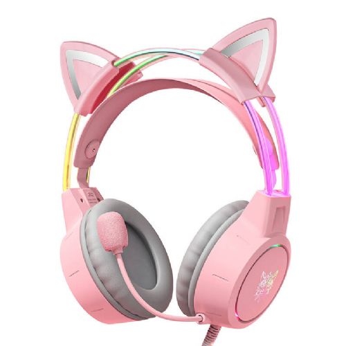 Gaming slušalke ONIKUMA X15Pro Pink Cat&#39;s Ears