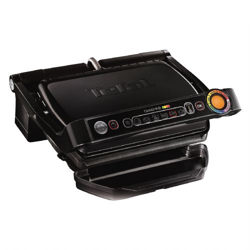 Tefal OptiGrill+ 2000 W kitchen grill, 6 programs, automatic temperature adjustment, removable plates, black