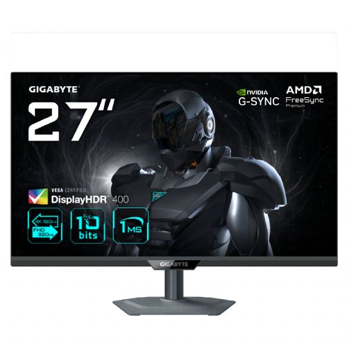 GigaByte G27U (68,5 cm (27 palcev), črne barve, UltraHD/4K, SS-IPS, dvojni način 160/320 Hz, 160 Hz plošča)