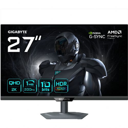 Monitor Gigabyte G27Q2 (68,6 cm (27"), , QHD, SS-IPS, HDMI, DP, USB-C, 200Hz plošča,črna)