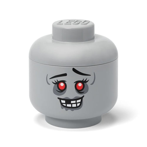 Glava za shranjevanje Lego  Zombie velika 8,5 l polipropilen siva zložljiva brez BPA
