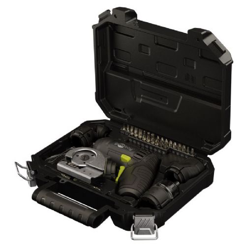Cordless screwdriver Goobay 4in1 mini set, 5V, 8 Nm, LED lighting, Li-ion battery, 27 bits