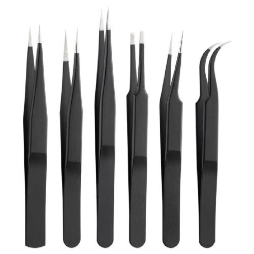 GOOBAY 6-piece tweezers set