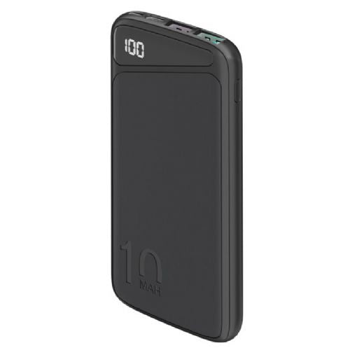 GOOBAY PowerBank 10,000mAh USB-C Quick-Charge 3.0 Black Portable Battery