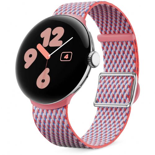 Pametna ura Google Pixel Watch 3 41 mm tkani bombažni pašček koralna barva