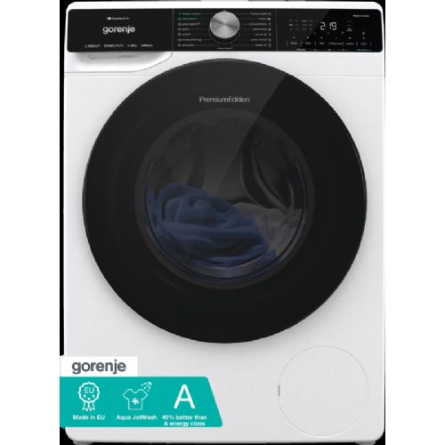 Pralni stroj Gorenje WNS14A4TWIFI, 8 kg, 1400 vrt/min, energijski razred A, Wi-Fi, SteamTech, bele barve