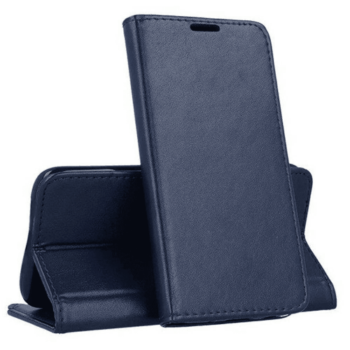 Phone Cases Havana Magic 8 Lite Flip Case, PU Leather, Magnetic Closure, Card Slot, Built-in Stand, Dark Blue