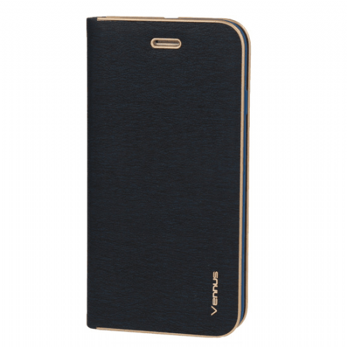 Havana Premium Flip Case Samsung Galaxy S22 Plus 5G - Blue with Gold Edge