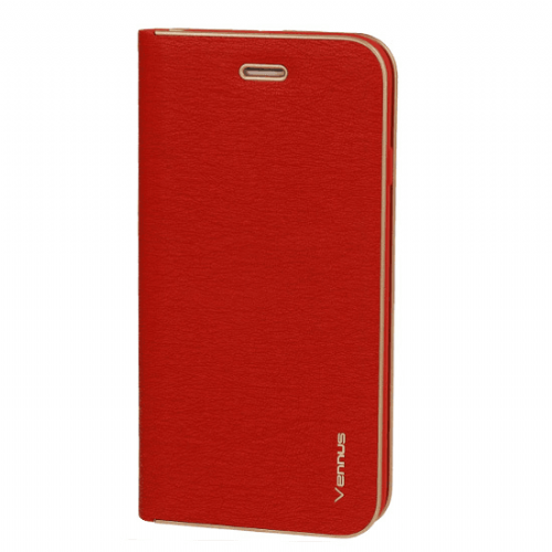 Havana Premium Flip Case Samsung Galaxy S23 Plus 5G - Red with Gold Edge