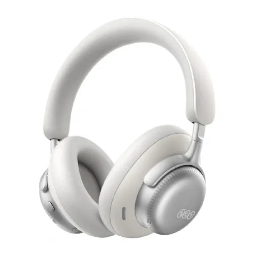 QCY H6 Ultra White PureSilenz™ ANC Headphones up to 60 dB, 100 hours of battery life, LDAC, 10 microphones, 360° surround sound