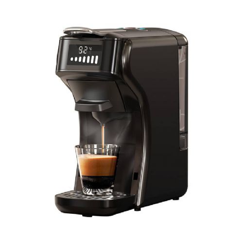HiBrew H1B 5-in-1 capsule and espresso coffee machine, black