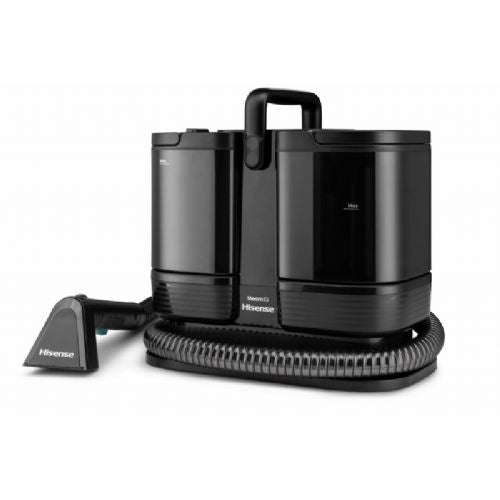 Parni čistilnik tal Hisense HSSC07A STEAM IQ, 1500 W, 4 načini čiščenja, 2v1, črn