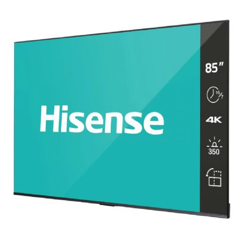 Monitor digitale Hisense 85DP30FE, 216 cm (85"), 4K UHD, 350 nit, Android 9, funzionamento 16/7