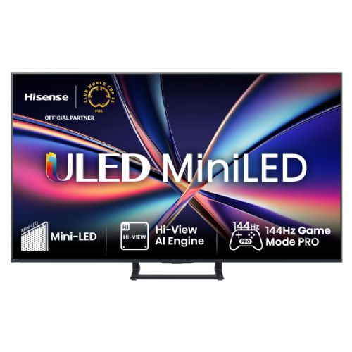 Televizor Hisense 50E8Q, 126 cm (50"),  ULED (Mini LED), 4K Ultra HD 3840x2160, 144 Hz, Dolby vision IQ, VIDAA Smart TV