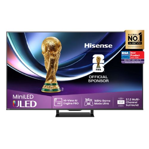 Fernseher HISENSE ULED (Mini LED) 65U7Q PRO, 165 cm (65"), 4K Ultra HD 3840x2160, 165 Hz, Dolby Vision IQ