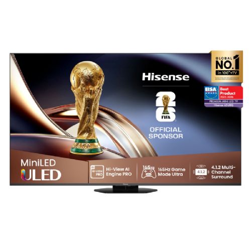 Fernseher HISENSE 65U8Q, 164 cm (65"), ULED (Mini LED) TV, 4K Ultra HD 3840x2160, 165 Hz, VIDAA Smart TV
